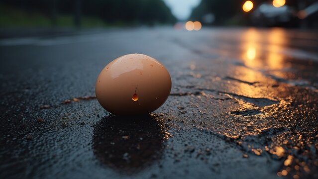 egg on the ground
