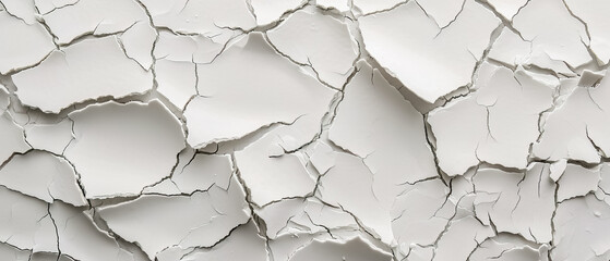 cracked wall, Broken wall paint texture of wall white painted or white eggs crack, Banner cover ultrawide background 21:9