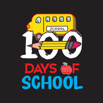 100 days of school T shirt design