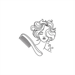Minimal Line Art Illustration - Women Empowerment - Women Skill - Women's Day - Women Education - Healthcare - Fashion - Technology - Textile Industry - Clothing - Drawing - Hairstyle - Women Power
