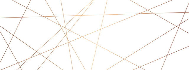 Obraz premium Abstract luxury seamless premium shiny golden random chaotic square and triangle lines on transparent background. Vector, illustration