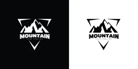 Abwaschbare Fototapete Mountain logo design template vector © klik_art