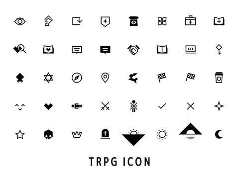 TRPG Icon set.
TRPGアイコンセット