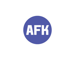 AFK LOGO DESIGN VECTOR TEMPLATE