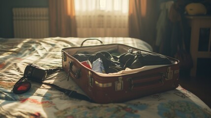  open suitcase 