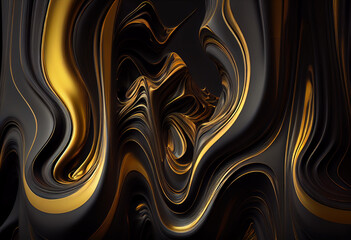 Black and gold gradients seamless wallpaper.