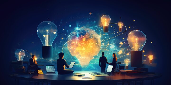 Process improvement, idea and solution concept. Business methodology for process efficiency and productivity. Identifying, analyzing and improving existing business processes to optimize performance