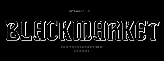 Alphabet font. Typography decorative elegant  lettering for logo. vector illustration