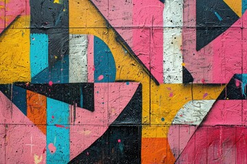Urban Artistry: Abstract Graffiti Patterns