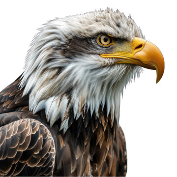 Eagle on Transparent Background Isolated on Transparent or White Background, PNG