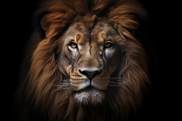 portrait of a lion