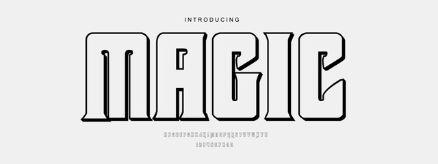 Alphabet font. Typography decorative elegant  lettering for logo. for design .vector illustration. stock image