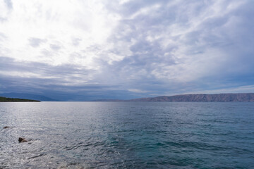 View over the Adriatic sea in the early morning.