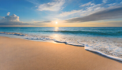 Obraz premium Beach at sunset