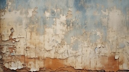Peeling paint on rusty walls, a captivating depiction of decay and texture