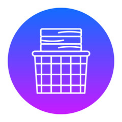 Laundry Basket Icon of Homeware iconset.