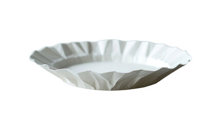 Isolated Clear Paper Plate on a transparent background