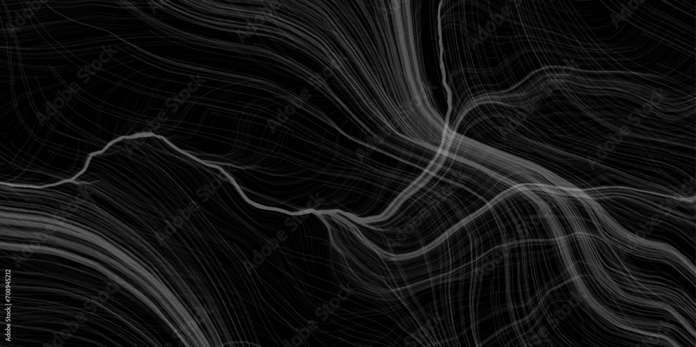 Poster acrylic abstract lines with wave swirl curve on pour black and gray gradient color liquid marble. wo