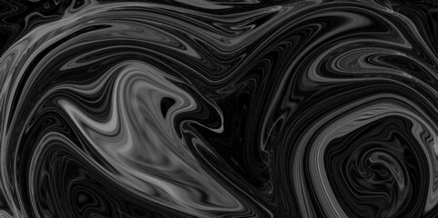 Creative Liquify Swirl Blue Color Art Abstract Pattern.  black silk and liquid marble background. Paper with soft waves and white fabric liquid metallic art. surface wave silver flowing paint texture.
