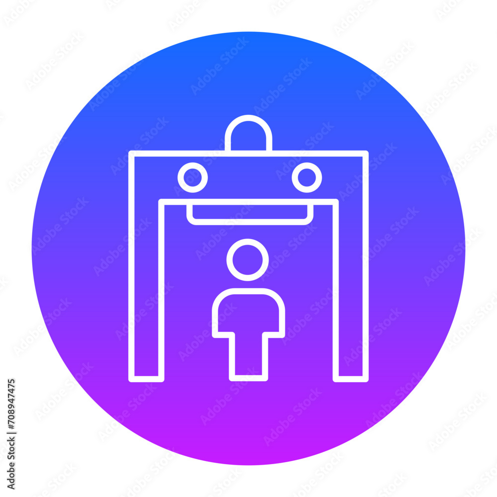 Sticker detector icon of protection and security iconset.