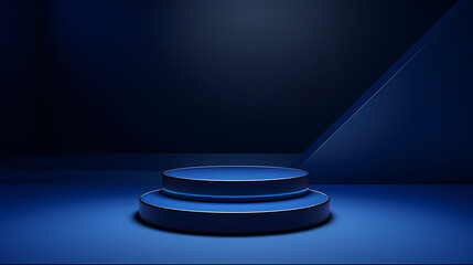 Podium, booth, stage, product background for displaying products, 3D rendering