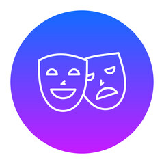Theatre Mask Icon of Entertainment iconset.