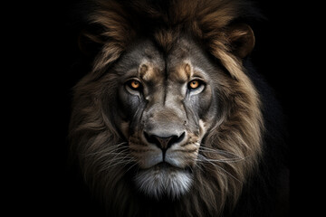 lion head portrait