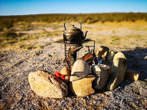 Campfire on South Africa's West Coast