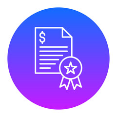 Certificate Icon of Accounting iconset.