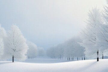 Fototapeta na wymiar Winter ice and snow themed wallpaper