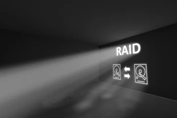 Fotobehang RAID rays volume light concept 3d illustration © profit_image