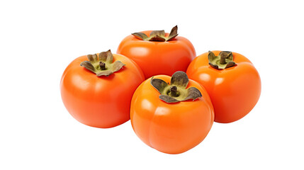 Persimmons on Clear White on a transparent background