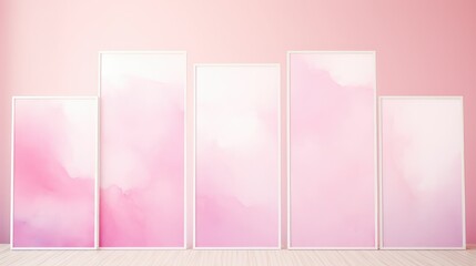 feminine effect pink background illustration romantic calming, elegant playful, cheerful dreamy feminine effect pink background