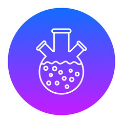 Three Neck Flask Icon of Chemistry iconset.