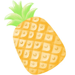 Set of colorful cartoon fruit: apple, pear, strawberry, orange,banana, watermelon, pineapple,grapes, cherry,lemon, mango.solated on white.