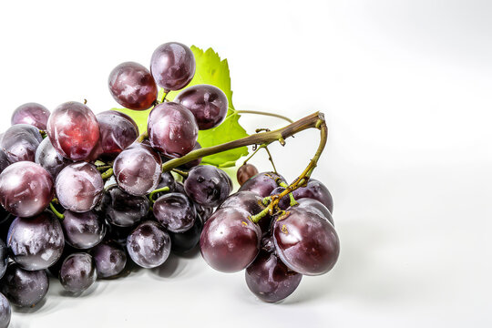 red grapes minimalistic studio photo
