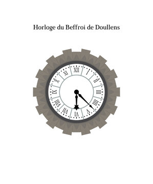 Horloge du Beffroi de Doullens, France