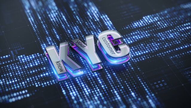 KYC - Know Your Customer - personal information for identification concept