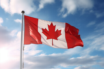 Canada flag. The country of Canada. The symbol of Canada.	
