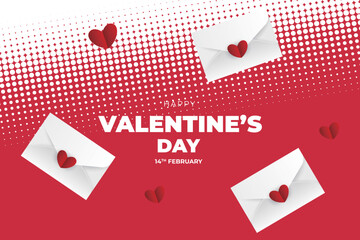 Valentine's Day background, Happy Valentine's Day banner