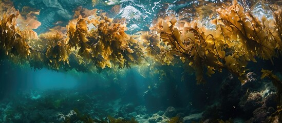 Fototapeta na wymiar Catalina Island Reef's seaweed