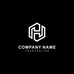 h logo design for company