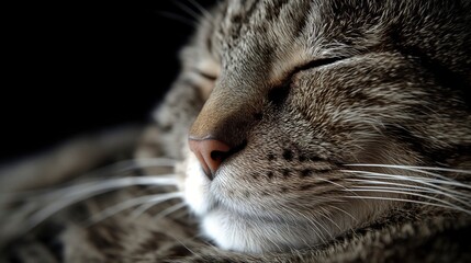 sleepy cat created by ai