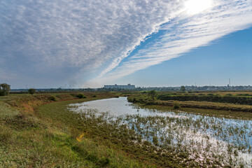 Fototapeta na wymiar The Malaya Kuberle River. Rostov region, Russia.