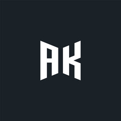 Fototapeta premium AK logo