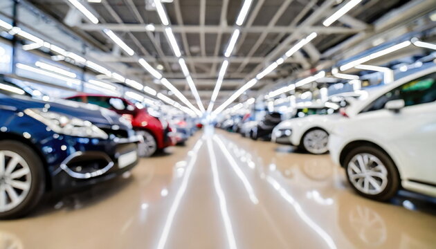 blurred new cars dealership place © Marko