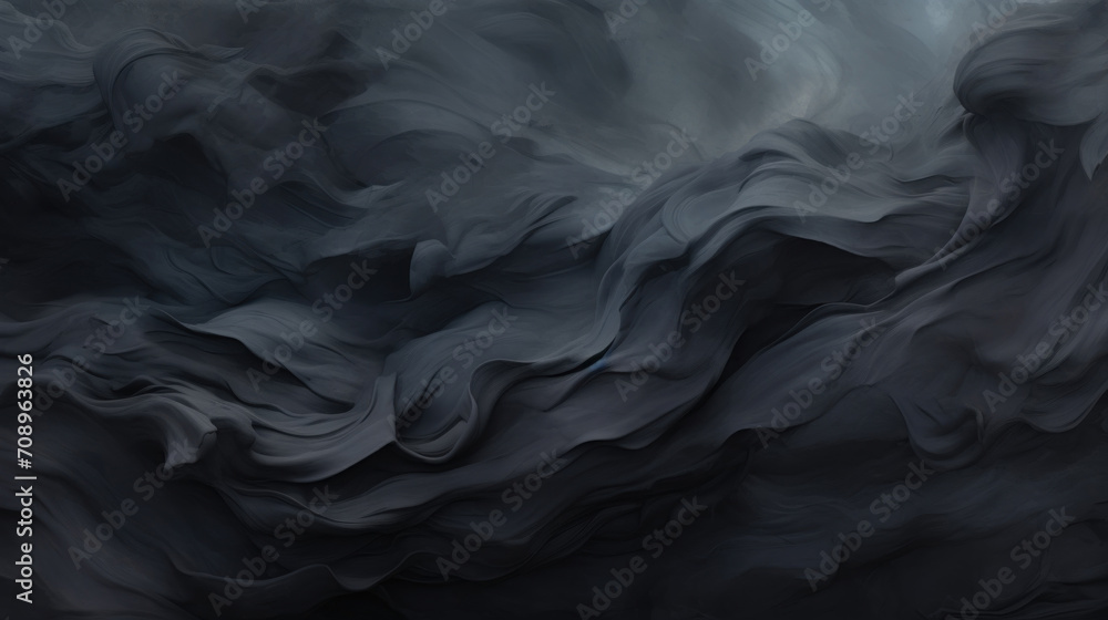 Poster dark abstract background with a dynamic wavy texture, suitable for sophisticated and artistic design