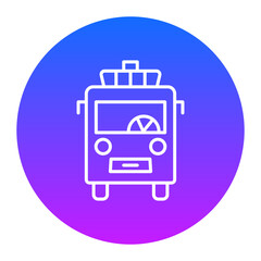 Obraz premium Public Transport Icon of Smart City iconset.
