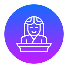 Receptionist Icon of Hotel Services iconset.