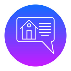 House Talk Icon of Real Estate iconset.